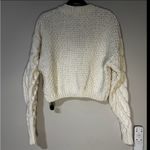 Free People  Cream Bonfire Cardigan Size L Photo 3