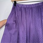 Handmade Vintage Purple Polkadot Flowy Skirt w Lace Accents Coquette Milk Maid Photo 4