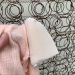 Vintage 90s pastel pink double breasted cardigan sweater smoking jacket MEDIUM Photo 6