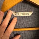 ZARA  Crinkle Button-Up Shirt Dress Photo 6