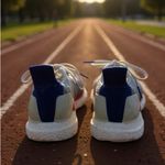 Adidas  Women's Athletic Shoes - Gray, Pink, and Blue Photo 2