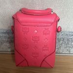 MCM   Calfskin Ottomar Monogram Mini Soft Berlin Crossbody Teaberry Photo 2