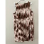LK Bennett L.K. Bennett London Brown White Wavy Shift Sheath Dress USA 8 Dr Annelin Linen Photo 9