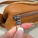 Simon Miller Sling Straw & Leather Camera Crossbody Bag Tan Photo 5