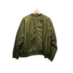 Old Navy  Quilted Satin Bomber Jacket Thyme Green Size XXL Minimalist Neutral Photo 12
