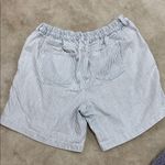 Aerie Striped Jean Shorts Photo 1