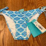 Melissa Odabash Tortola Diamond Bikini Bottoms size 6 NWT Blue Photo 0