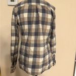 Woolrich  Womens  Multicolor Plaid Flannel Full Snap Shirt Medium Brown Gray Photo 2