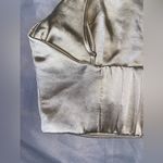 ZARA satin champagne cropped tank top Photo 4