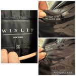 Vintage Winlit Butter Leather Belted Trench Coat Small Black Photo 10