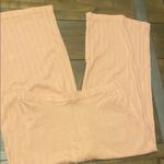 Neiwai‎ ribbed cardigan pants light pink copper color casual size 2 small Photo 1