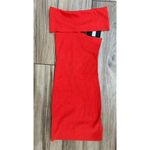 NBD NWT  Ianna Dress One Shoulder Sleeveless Bodycon Mini Blood Orange Small $148 Photo 2