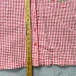 Charter Club Gingham Top 100% Cotton Embroidered Pocket Short Sleeve Button XL Photo 7