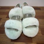 UGG Womens Oh Yeah Slippers 8‎ New in Box Baby Blue Fuzzy Soft Sling Back RMN Photo 4