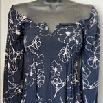 Billabong  navy and white Bishop Sleeve Mini Dress Photo 2