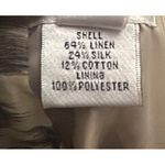 Talbots  Leopard Print A Line Midi Skirt 14 Linen Silk Earthy Flowy Modern Luxury Photo 6