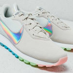 Nike Athletic Shoes with Iridescent Swoosh Photo 0
