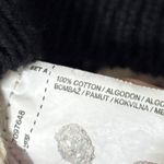 Mango  Crochet Knit Sweater Size Large Short Sleeve Polo Black Cream Photo 6