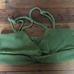SheIn  || Two Piece Set Solid Green Strappy Top High Slit Skirt SZ Small Photo 0