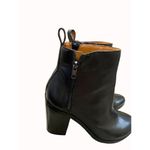 Gap women’s black leather zip heel ankle boots size 10 SKU 5237 Photo 9