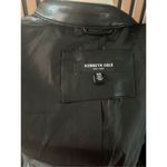 Kenneth Cole New York black fox leather jacket size small NWT Photo 3