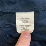 J.Crew  navy blue cotton tank top in size xs Photo 3