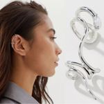 Urban Outfitters Snake Wrap Ear Cuff in Silver NWT Bohemian Witchy Photo 0