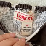 Lone Star Cow Print Corset Top Size M Photo 3