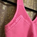 Aerie  Hot Pink Burst Superchill Seamless Pointelle Bra Top Medium NWOT Photo 2