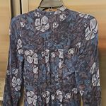 Chan Luu ππ Eloise Maxi Dress ~ Black & Blue Abstract Floral Print XS Photo 3