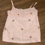 Nick & Nora Shorts Tank Pajama Set Pink White Orange Size XL Photo 0