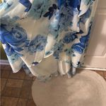 Sequin Hearts NWT  Blue and White Floral High Low Dress Photo 3