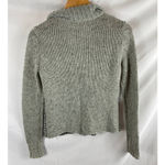 CAbi Square Stitch Cardigan Sweater Grey Black XS Photo 4