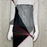 Vintage 70s chiffon snap shirt flowy sheer art deco style unique shirt dress cov White Photo 0