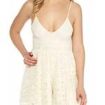 Sam Edelman Ivory Lace Mini Romper Photo 0
