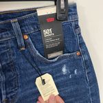Levi's Levi’s Premium 501 High-Rise Distressed mini Shorts in Salsa Destiny Wash sz 27 Photo 6