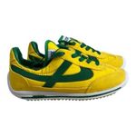 PANAM Made in Mexico Hand Crafted Vintage Sneakers Yellow Green Women Size 6.5 Photo 12