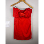Hutch  Red Strapless Bow Rose Dress Women’s Size L Cocktail Party Wedding Guest D Photo 1