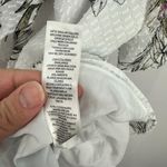 White House | Black Market WHBM White Floral Peplum Blouse S Romantic Cottagecore Feminine Office Chic Photo 3