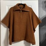 Ann Taylor  Ribbed Zip Poncho Sweater Size XS/S
Wool Blend Photo 4