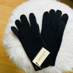 AMICALE Cashmere Touch Screen Tech Knit Gloves, Luxurious, 100%, Black, NWT Black Photo 4