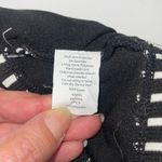 Apt. 9  Womens Striped Flounce Ruffle Halter Bikini Top Black White Medium Photo 3