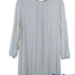 Solika White Asymmetrical Dahlia Dress Lagenlook Minimalist Size L Size L Photo 1