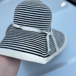 Banana Republic Striped Black and White Sun Hat Photo 4