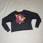 Disney  80s Style The Little Mermaid Cropped Long Sleeve Top | Medium Photo 1