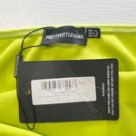 Pretty Little Thing New  Chain Strap Ribbed Ruched Asymmetric Dress Lime Size 8 Photo 17