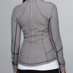 Lululemon Forme Jacket II RARE Pin Stripe Inkwell / Mojave Tan / White Inkwell 6 Photo 1