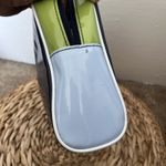 Estee Lauder Retro Lime Green And Cerulean Blue Color Block Make Up Bag Clutch Photo 6