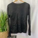 Pam & Gela  Black Snake Print Long Sleeve Sweatshirt Top P Photo 1