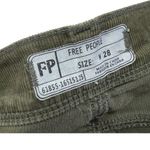 Free People  Corduroy Pants Olive Green Size 28 Photo 5